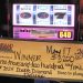 Large winner check on slot machine