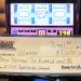 Large winner check on slot machine