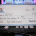 Large winner check on slot machine